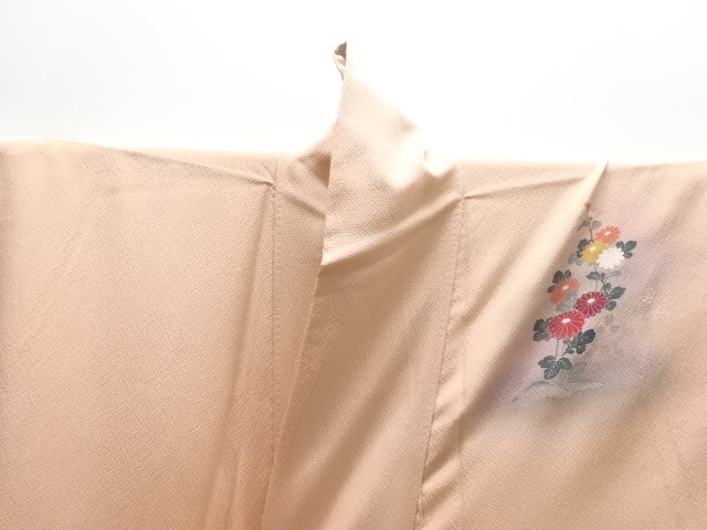  屋敷に花車模様訪問着